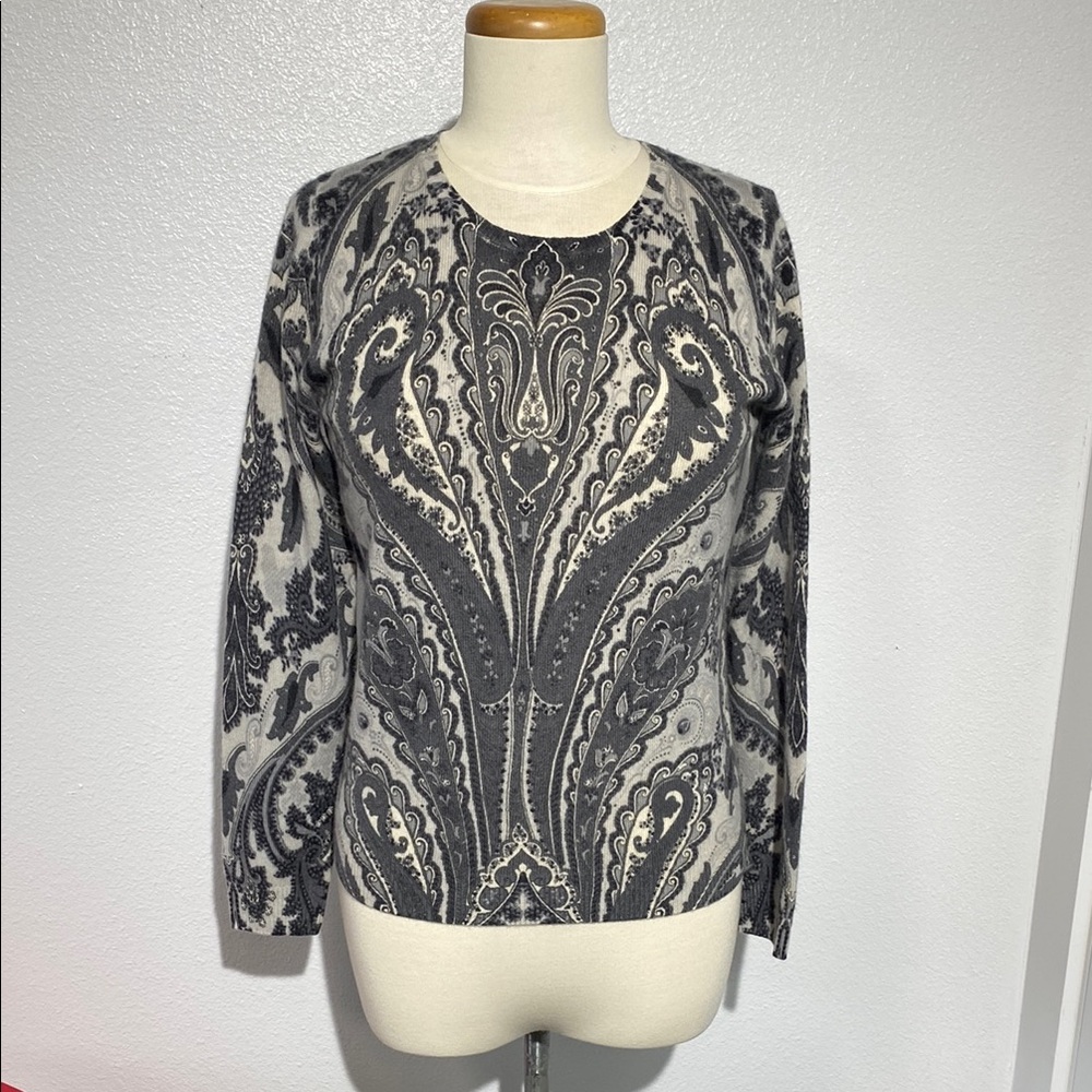 Vertical Design  Cashmere 2-ply sweater
